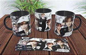 Caneca Coração Lee Know Stray Kids K-pop Personalizada 325ml