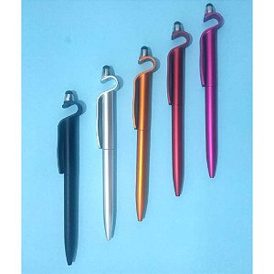 Pacote Caneta Esferográfica Touch+Porta Celular