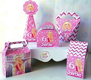 Kit Lembrancinha Personalizada da BARBIE