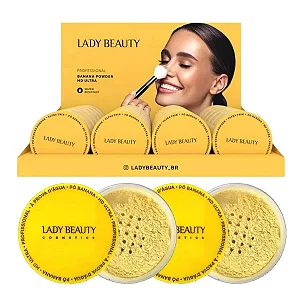 Pó Facial  Pó Banana HD Ultra À Prova D'Água Lady Beauty