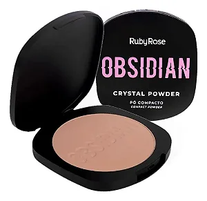 Pó Compacto Crystal Powder Obsidian - Ruby Rose 9,6 g