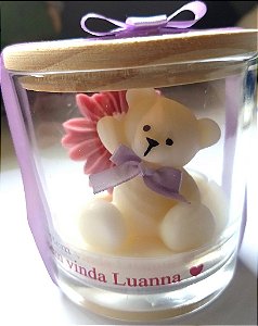 Kit Lembrancinha - Ursa com Flor - 10 Unidades