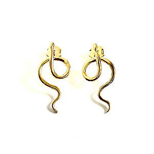 Brinco Cobra Pendurado