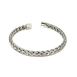 Bracelete Prata Trançado