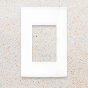 PLACA 4X2 - 3 POSTOS - BRANCO FOSCO - SLEEK CLEAN