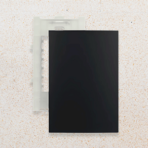 PLACA + SUPORTE - 4X2 - CEGA - GRAFITE - SLEEK COLORS