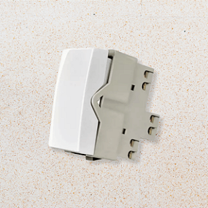MÓDULO INTERRUPTOR  INTERMEDIÁRIO - BRANCO BRILHO - SLEEK