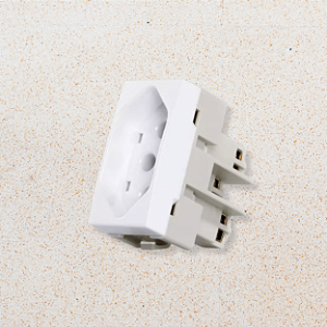 MÓDULO TOMADA 20A - BRANCO BRILHO - SLEEK