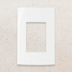 PLACA 4X2 - 3 POSTOS - BRANCO BRILHO - SLEEK