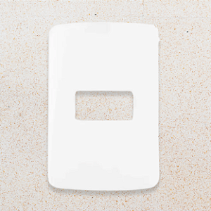 PLACA 4X2 - 1 POSTO - BRANCO - B3