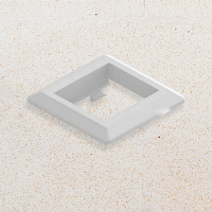 PLACA + SUPORTE - MINI ESPELHO MARCENARIA 2 POSTOS - BRANCO - QTMOV