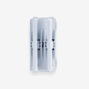 MÓDULO DUPLO - 1 INTERRUPTOR PARALELO + 1 INTERRUPTOR CEGO - BRANCO - NOVARA