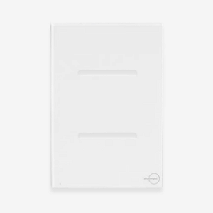PLACA + SUPORTE 4X2 - 2 INTERRUPTORES - BRANCO - NOVARA GLASS