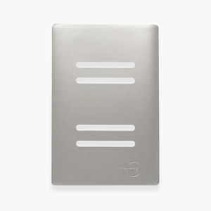 PLACA + SUPORTE 4X2 - 4 INTERRUPTORES - AÇO - NOVARA