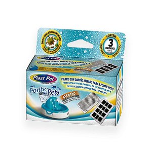 Filtro Com Carvao Ativado Fonte Pets Light C/3 Unid