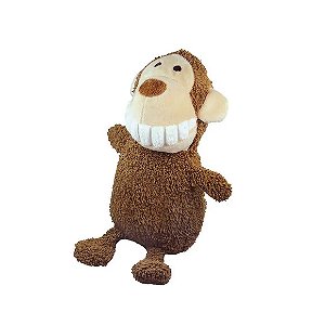 Mordedor Pelúcia Dentinho Macaco Marrom Jambo Único