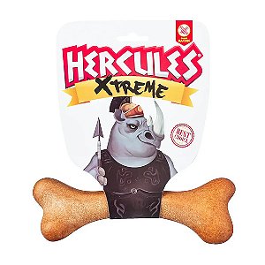 Brinquedo Mordedor Cães Hercules Osso Nylon Xtreme Bacon M