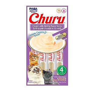 Petisco Churu Galinha e Camarão para Gatos 56 g