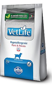 Vet Life Canine Hypoallergenic Pork E Potato 10,1 Kg