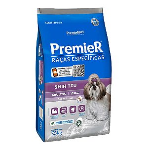 Ração Premier Shih Tzu Adultos Frango Raças Específicas 7,5 kg
