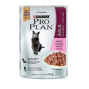 Ração Úmida Pro Plan Salmão para Gatos Adultos 85g 85g