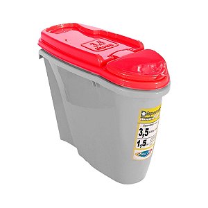 Dispenser P. Alimentos Home 35 Litros Vermelho