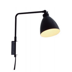 Arandela Aniko Estrutura em Metal 35x13x32cm 1XE27 40W Cor Preto Studioluce AR1428PT