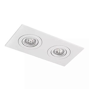 Spot de Embutir Face Plana Duplo PAR20 23x11,5x9cm Alumínio Impacto M202