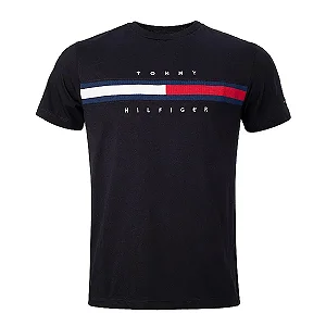 Camiseta Tommy Hilfiger Masculina Cotton Cor Preto