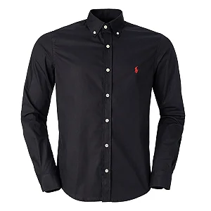 Camisa Ralph Lauren Masculina Oxford Cor Preto