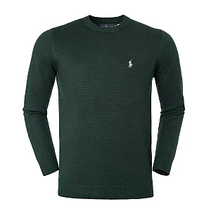 Sueter Ralph Lauren Masculino Fleece Sweatshirt Cor Verde
