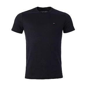 Camiseta Tommy Hilfiger Masculina Essential Cotton Cor Preta