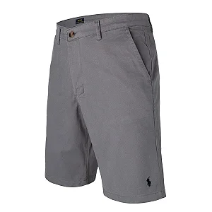 Bermuda Ralph Lauren Masculina Sarja Stretch Cor Cinza