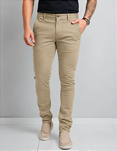 Calça Sarja Tommy Hilfiger Masculina Chino Caqui