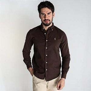 Camisa RL Sarja Marrom Colored