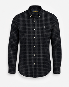 Camisa Ralph Lauren Xadrez Preta/Branca