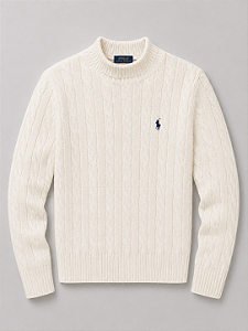 Ralph Lauren Suéter Masculino Driver Crewneck Roving Cotton