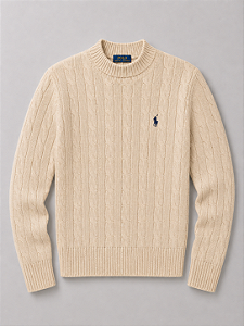 Ralph Lauren Suéter Masculino Driver Crewneck Roving Cotton