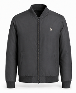 Jaqueta Masculina RL Apeluciada Gola Redonda Cinza