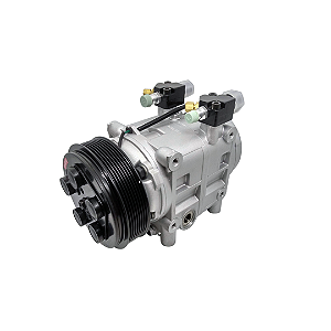 COMPRESSOR ÔNIBUS TM31 46550 PV8 POLIA 8PK 147mm 24V R-134A
