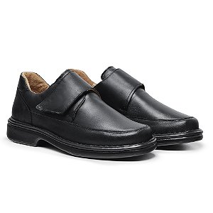 Sapato Masculino De Couro Legítimo Comfort plus - 2007 Preto