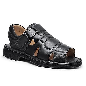 Sandália Masculina Ortopedica Ultra Comfort - 3600 Preto