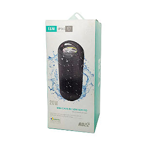 Caixa de Som Bluetooth 20W Resistente à Água IPX6 - FAM - A022
