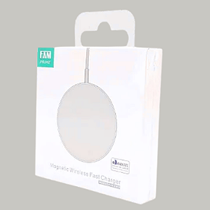 Carregador Sem Fio Turbo FAM 15W Magnético Branco