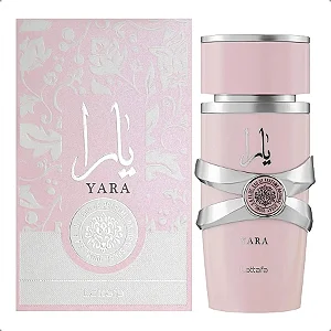 Perfume Feminino Arabe Lattafa Yara 100ml - Rosa + Brinde Grátis