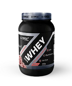 Whey 100% Evorox morango 900g pote