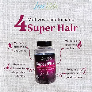 VITAMINA SUPER HAIR LEVE VIDA 30CAPS