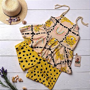 Conjunto Oncinha (Tam 8/10)