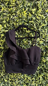 CROPPED PRETO ALFAIATARIA P