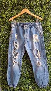 CALÇA JEANS  RASGOS BLUESTEEL     40